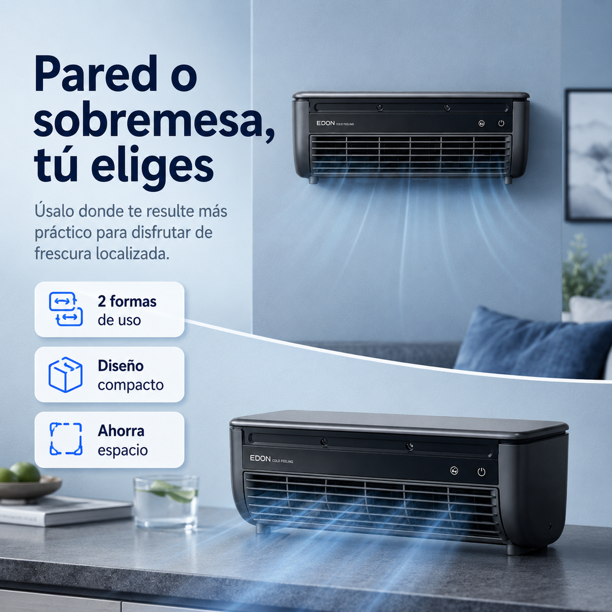 Aire Acondicionado de Pared Compacto Moderno