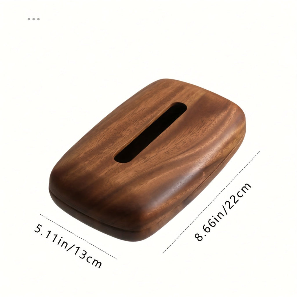Soporte para Caja de Pañuelos de Nogal – Diseño Elegante y Funcional