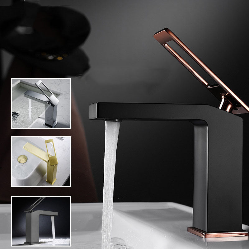 Lisslune | Grifo mezclador de palanca estilo Glam para lavabo de baño