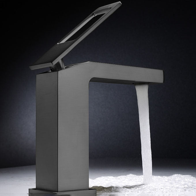 Lisslune | Grifo mezclador de palanca estilo Glam para lavabo de baño