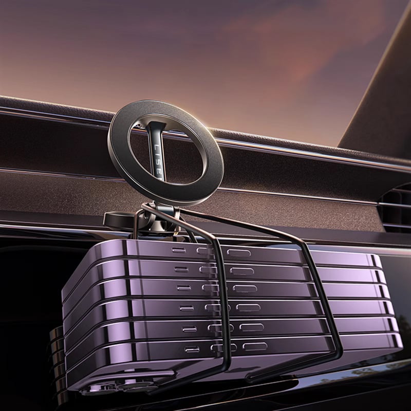 Soporte magnético para teléfono de coche Sandsberg – Rotación de 360°, plegable