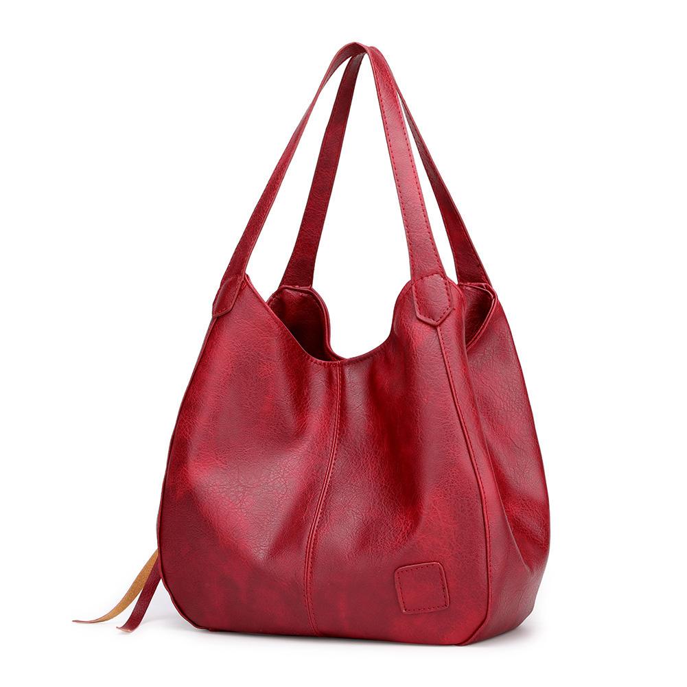 Bolso de piel sintética con gran capacidad