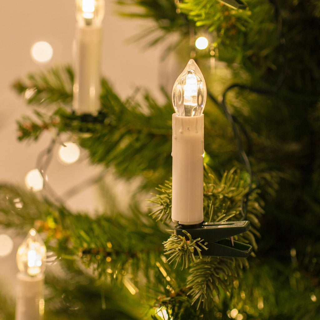 FestiveGlow - Velas LED para árbol de Navidad para una cálida atmósfera navideña