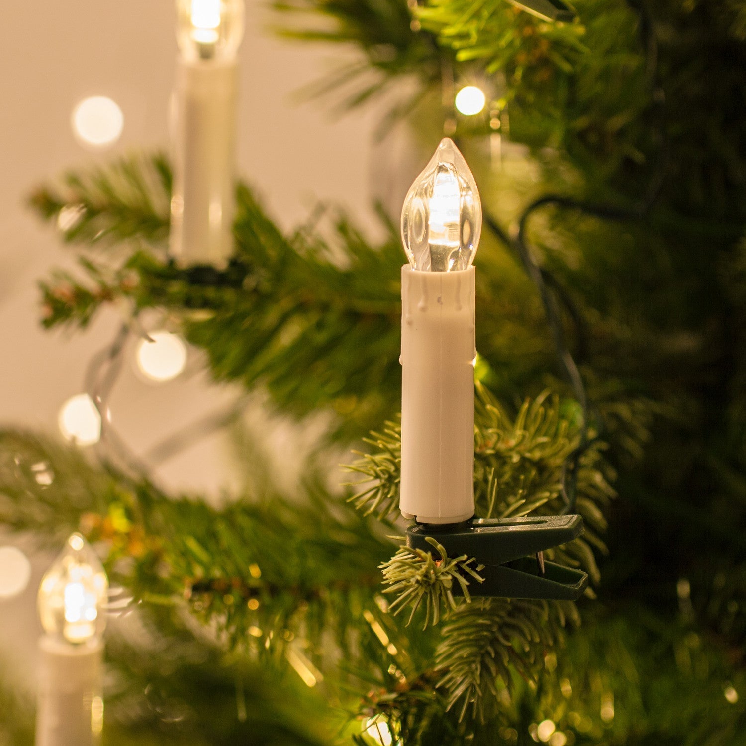 FestiveGlow - Velas LED para árbol de Navidad para una cálida atmósfera navideña