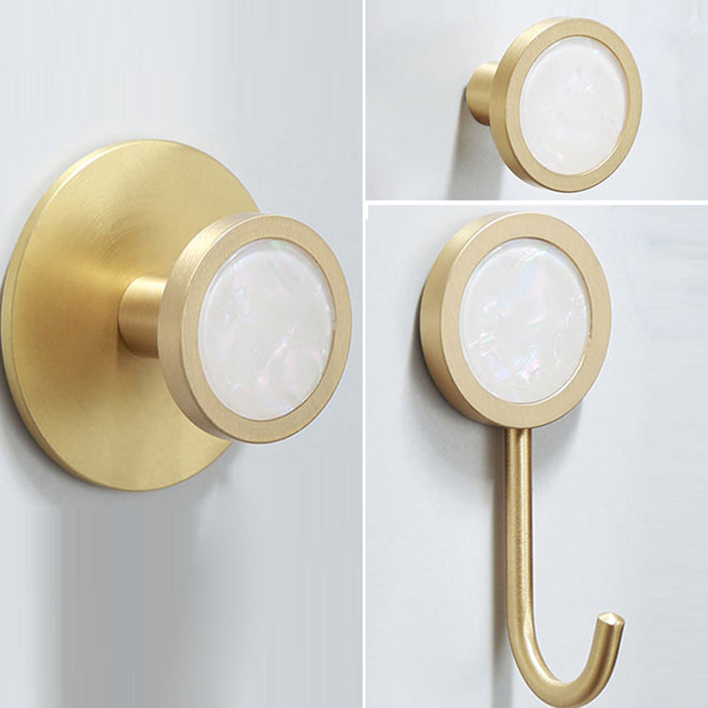 Juego de Accesorios de Baño en Latón Pulido Accesorios de Baño de Mármol