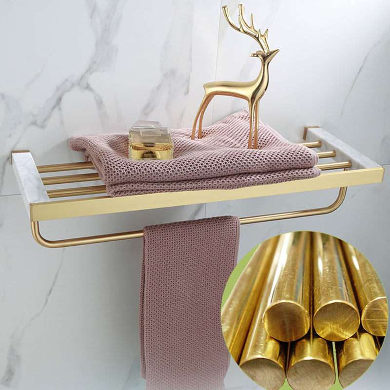 Juego de Accesorios de Baño en Latón Pulido Accesorios de Baño de Mármol