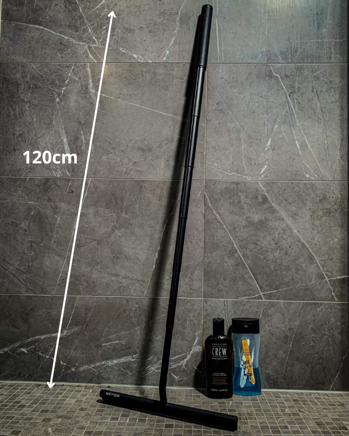 Limpiador de Ducha Telescópico con Mango Extensible – Para Pared y Suelo