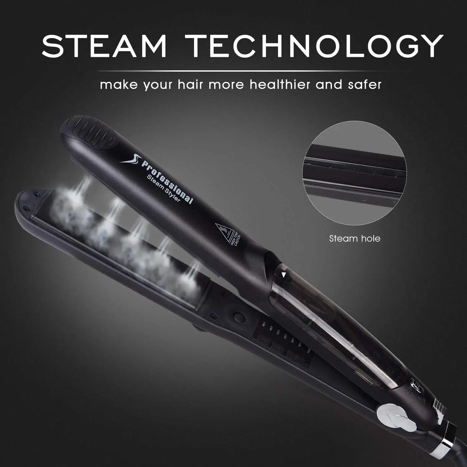 Plancha de Vapor Cerámica - Siempre cabello liso y perfecto