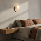 Lámpara de Pared Wabi-Sabi - Aplique de Pared Minimalista con Luz Natural Cálida