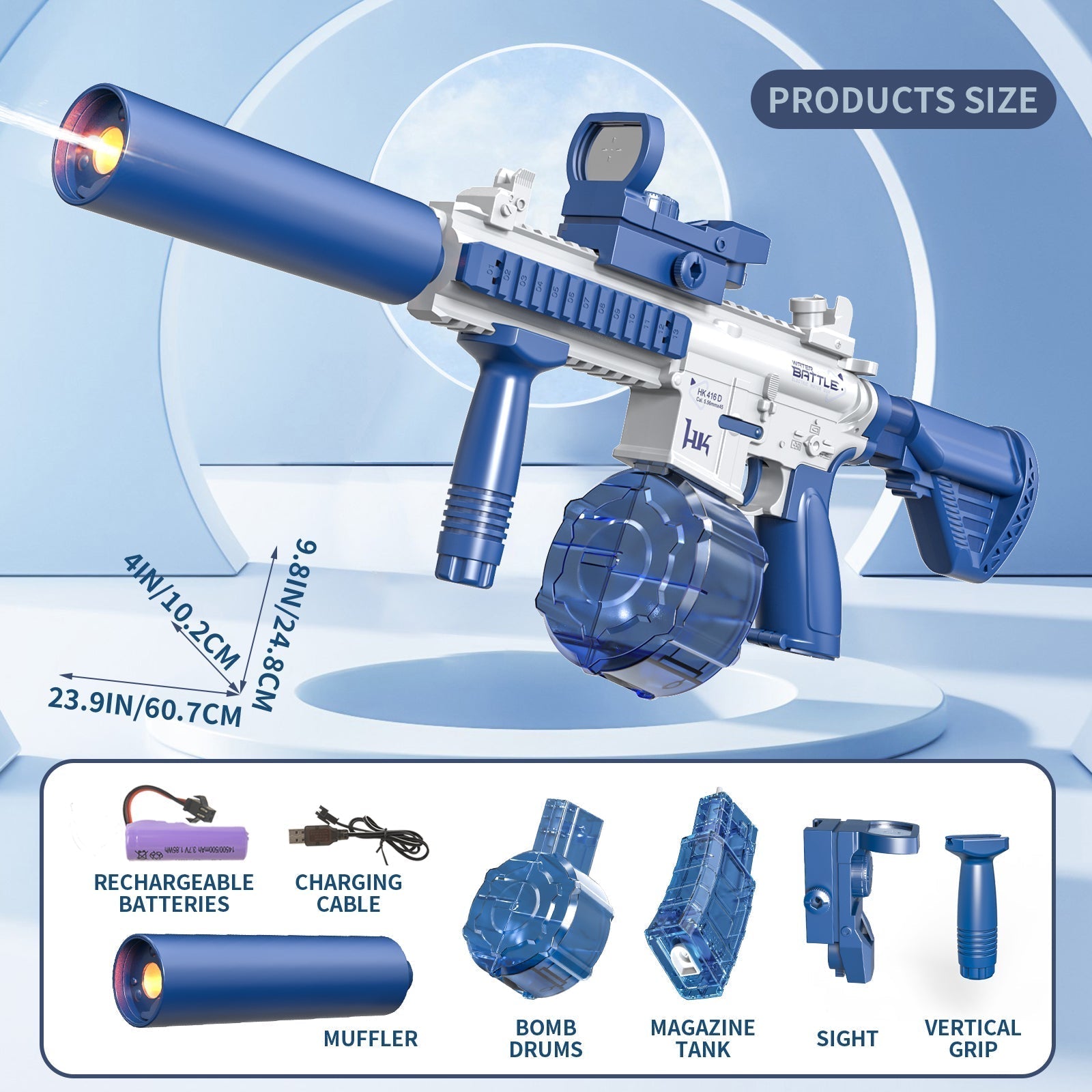 Pistola de Agua M416 - VERSIÓN LIGERA