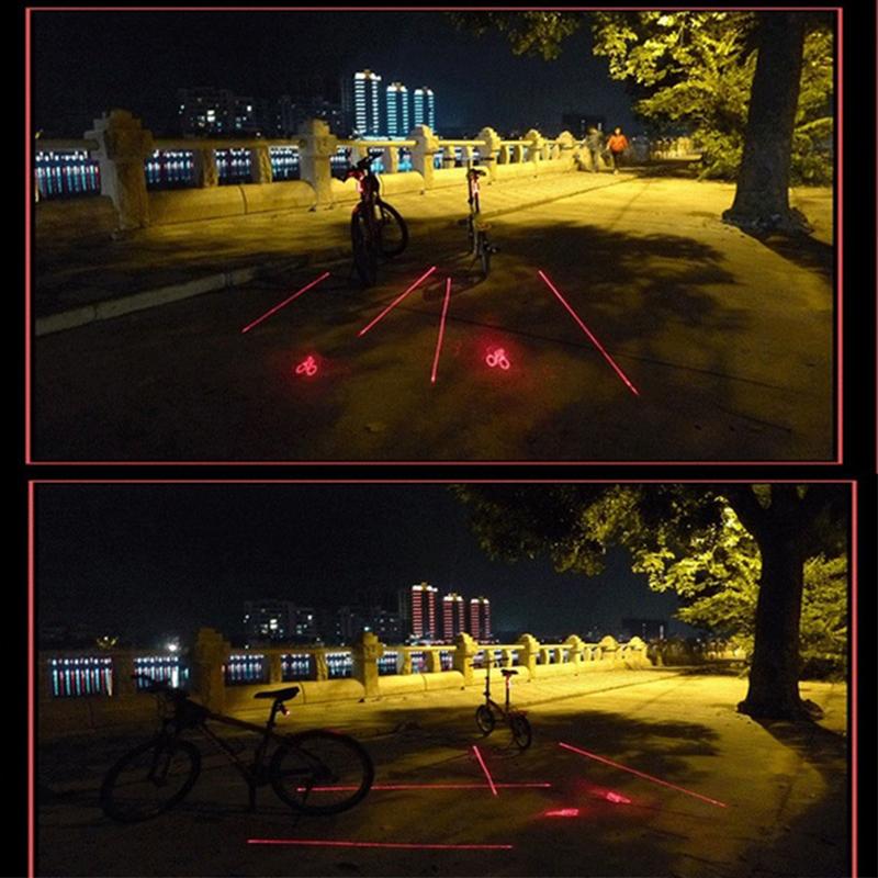 Lisslune | Luz Trasera de Proyección Láser para Bicicleta