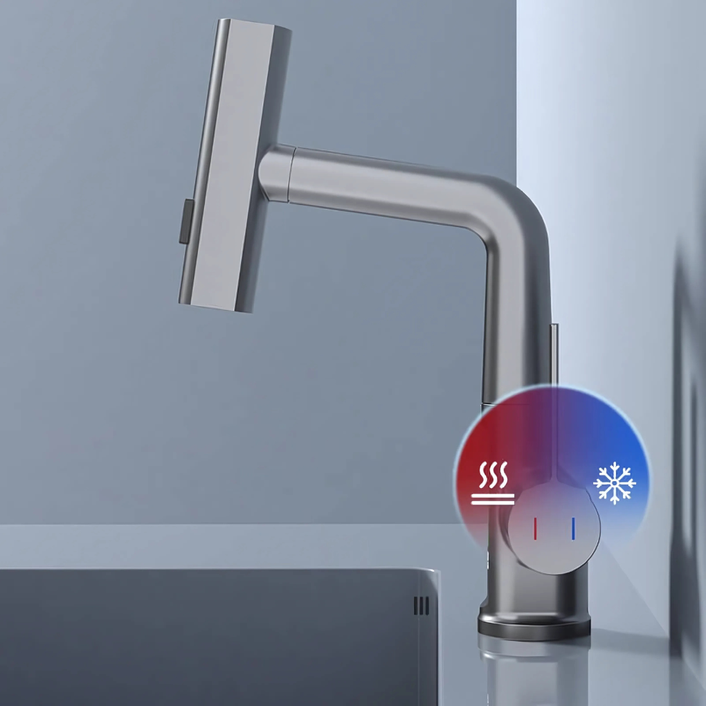 Grifo LED flexible para cocina y baño