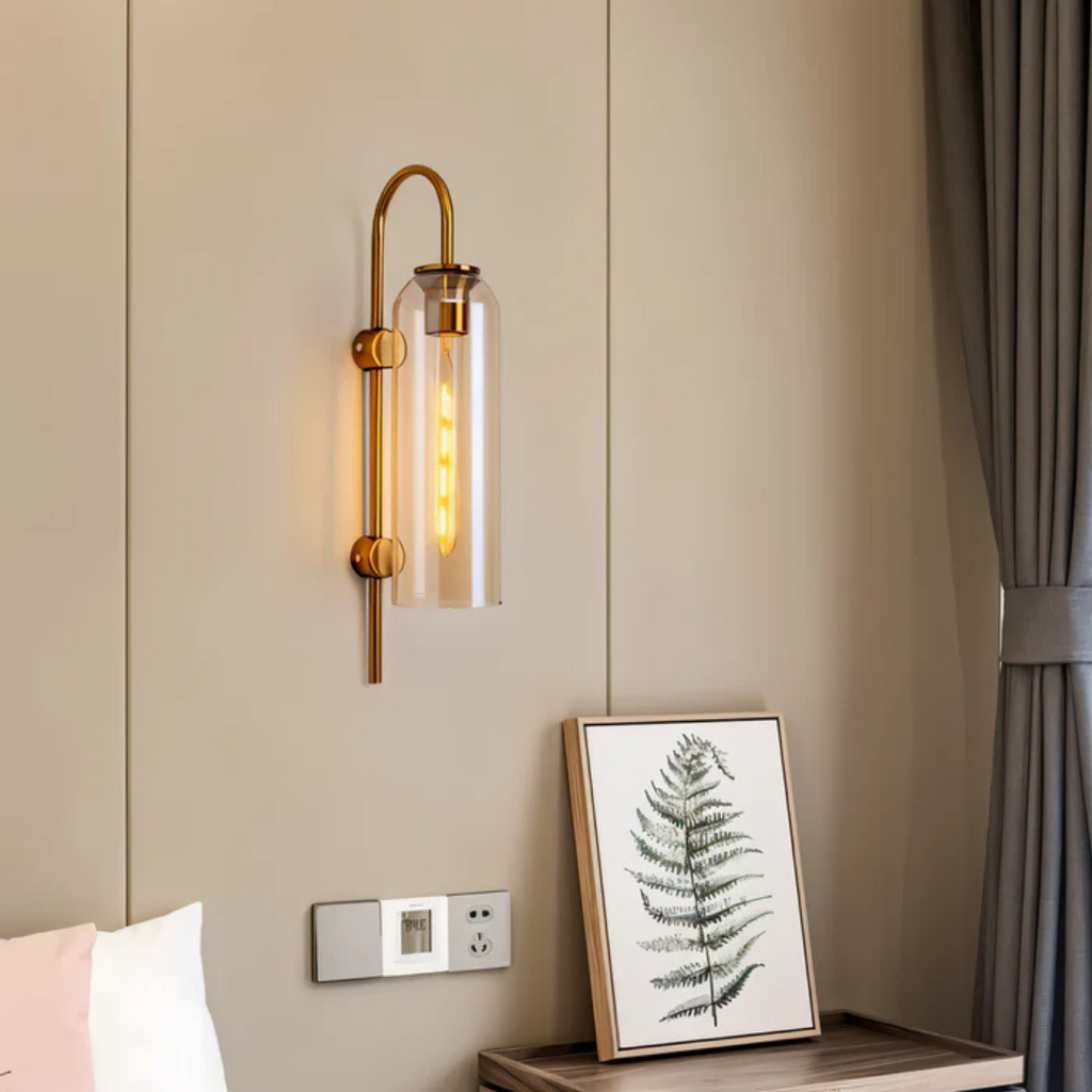 Lámpara de pared LED de vidrio | Iluminación elegante para salones
