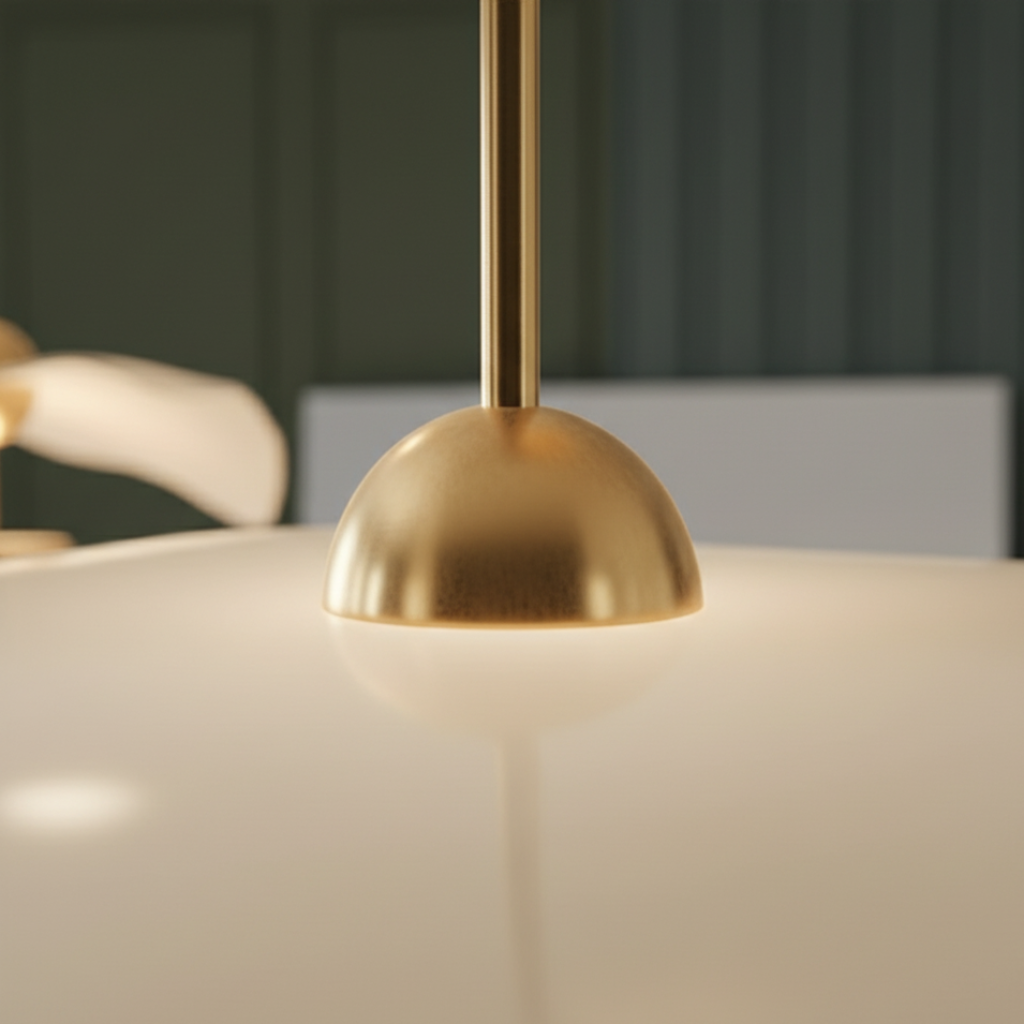Lámpara Colgante Lotus - Iluminación de Cocina de Altura Ajustable, Compatible con LED