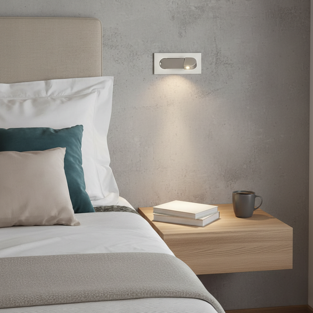Aplique de Pared Ajustable Moderno para Luz de Noche y Lectura