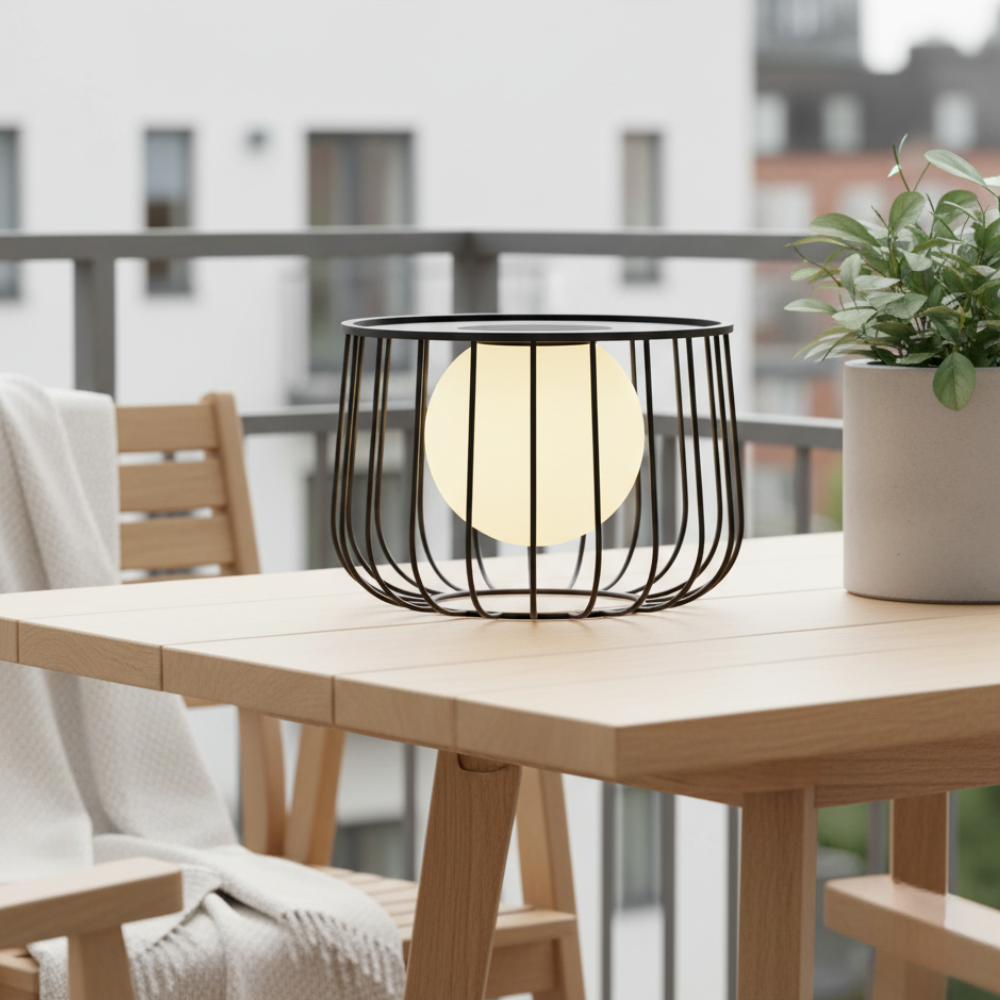 Lámpara Solar Moderna para Exteriores - LED Regulable a Prueba de Agua IP65 para Patios