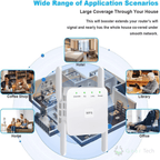Lisslune | Acelerador de WiFi UltraXtend 5G UK – Mejor Extensor de WiFi de Doble Banda para Cobertura de Señal en Casa y Jardín