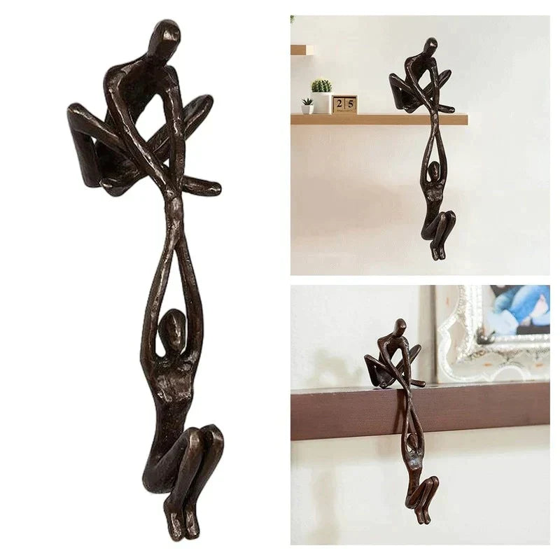 Amor Eterno y Fuerza | Escultura Figurita | Decoración para el Hogar | Decoración Única