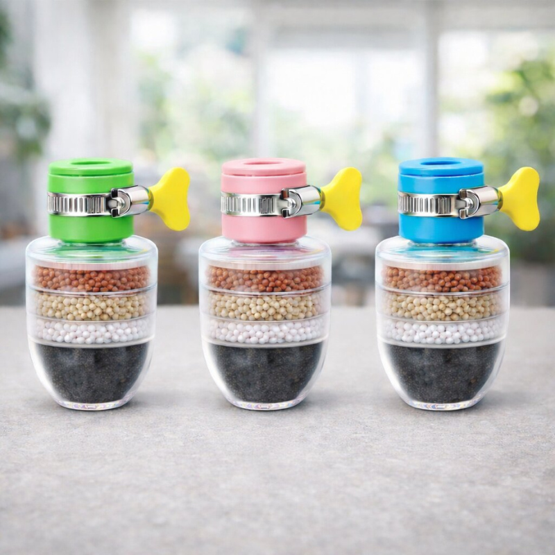 Filtro de Agua para Grifo Rotatable 360° para Fregadero de Cocina