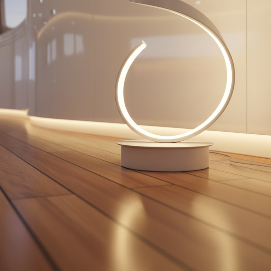 Spira | Lámpara de Pie LED Espiral Regulable Moderna para Sala de Estar