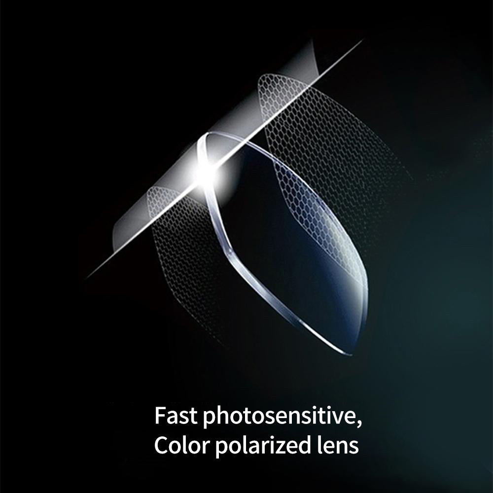Gafas de sol foto-cromáticas con lentes polarizados anti-reflejo