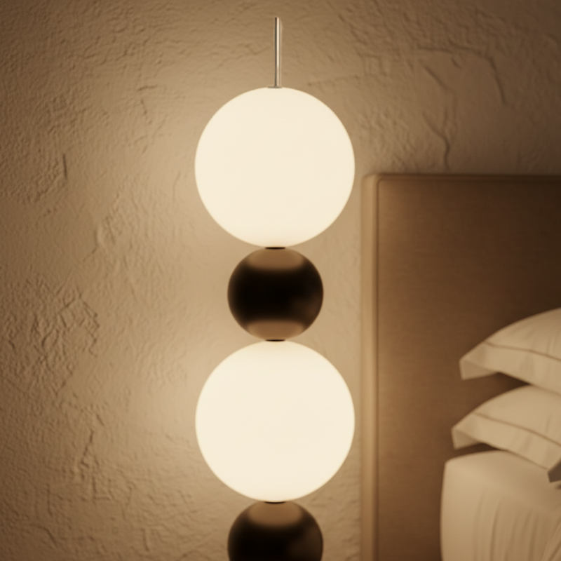 Lámpara de Pie Moderna Calura - Diseño de Calabaza Artesanal con Luz LED Cálida