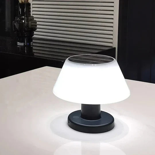 SolarLume - Lámpara de mesa solar elegante para iluminación interior y exterior