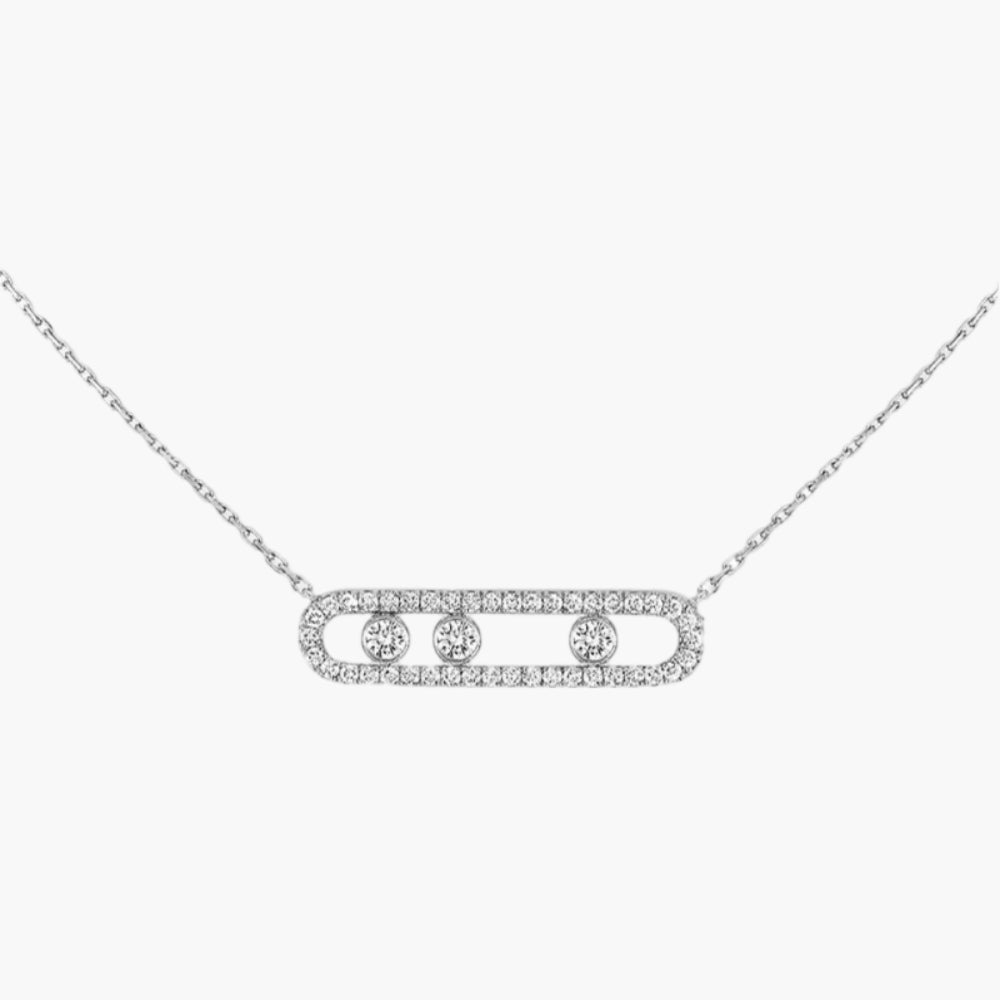 Harper - Collar delicado con tres acentos redondos colgantes