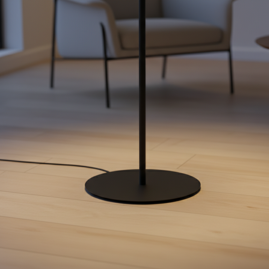 Lámpara de Pie Moderna Neralith Soma - Elegante Lámpara de Cristal para Sala de Estar