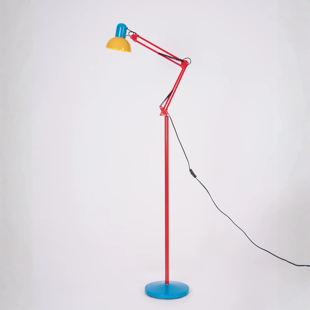 Lámpara de Pie Flexo Memphis | Lámpara de Metal Ajustable Moderna para Sala de Estar