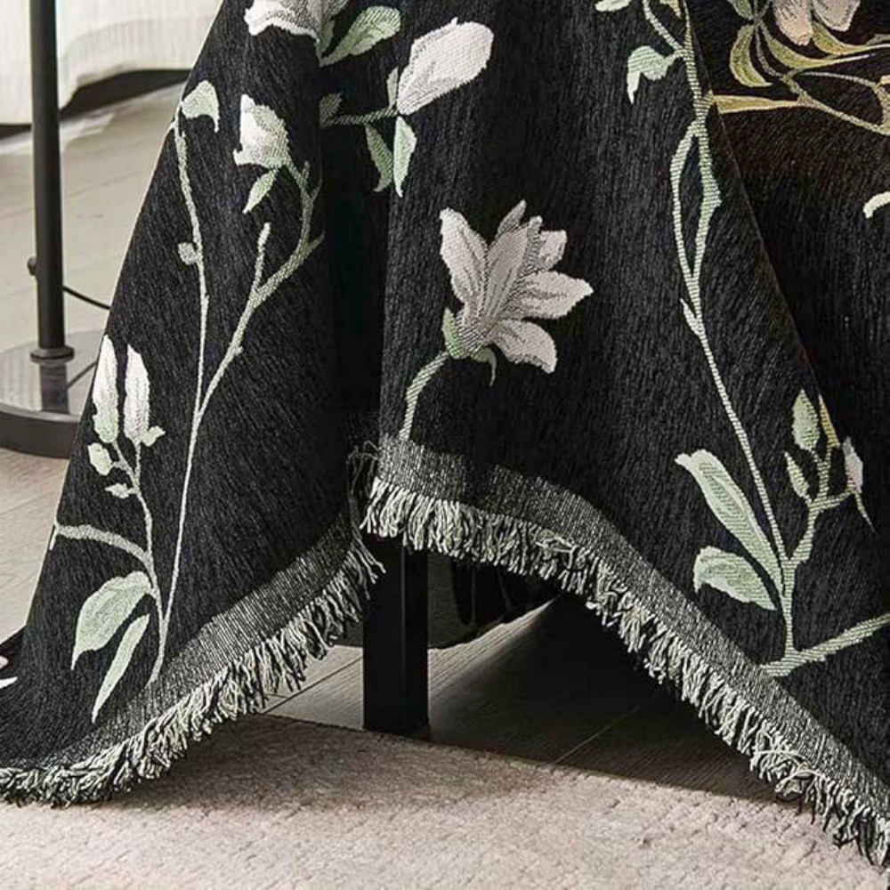 Funda de Sofá Chenille Floral Vintage