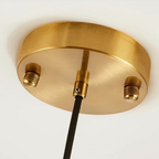 Lámpara Colgante de Vidrio Moderno - Diseño de Cúpula Ajustable para Isla de Cocina