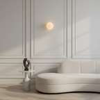 Luz de Pared Solsticio - Aplique de Vidrio Esmerilado Moderno para Interiores Minimalistas