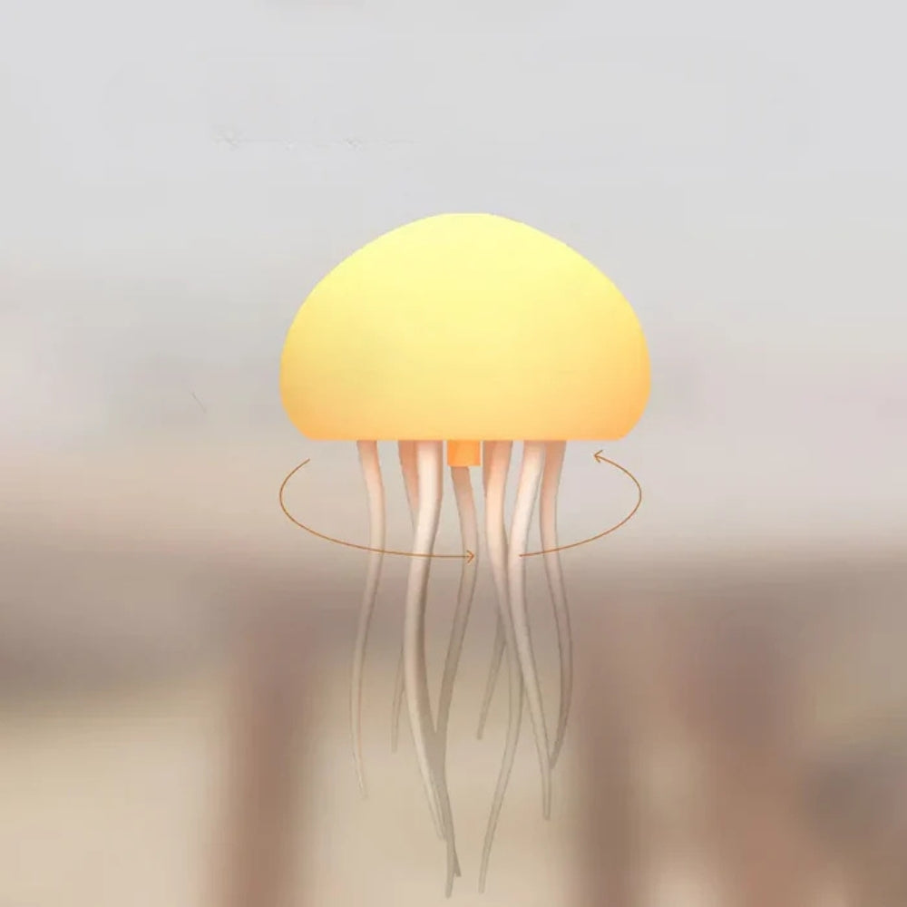 JellyGlow – Lámpara de medusa que cambia de color con movimiento flotante y proyección de luz ambiental relajante