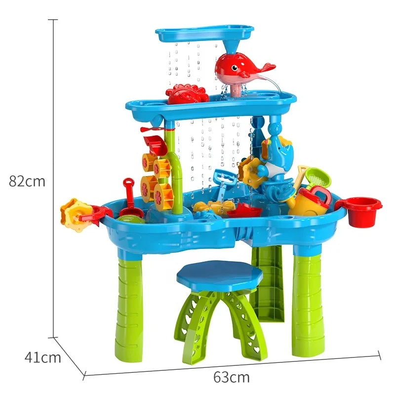 KIDSPLASH | Mesa de Arena y Agua 3-en-1 para Niños