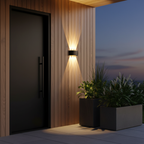 Luz de Pared Exterior Moderna en Arco | Aplique LED Impermeable para Iluminación de Jardín o Patio