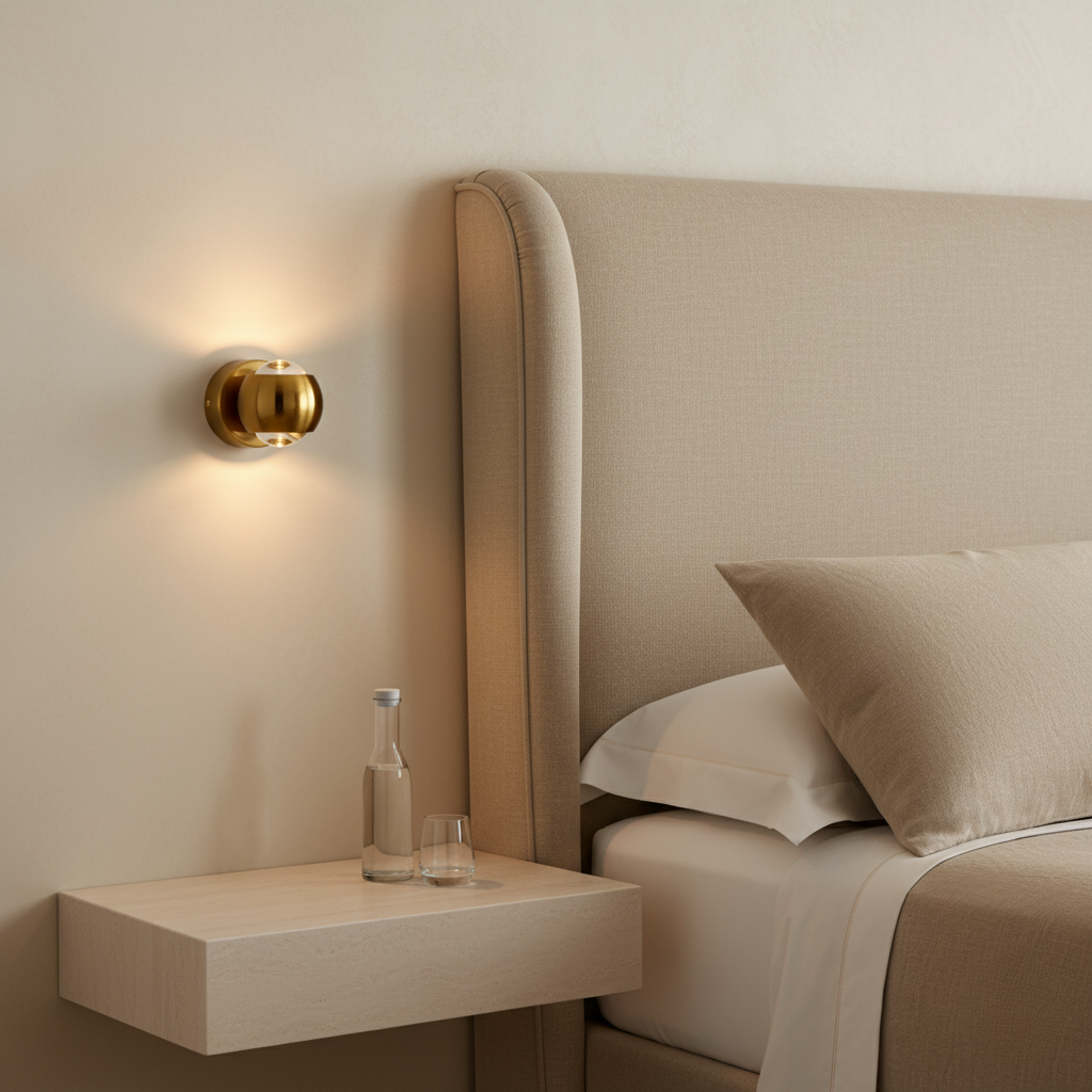 Luz de Pared Diabolo - Apliqué Escultural en Forma de Reloj de Arena con Iluminación de Doble Haz