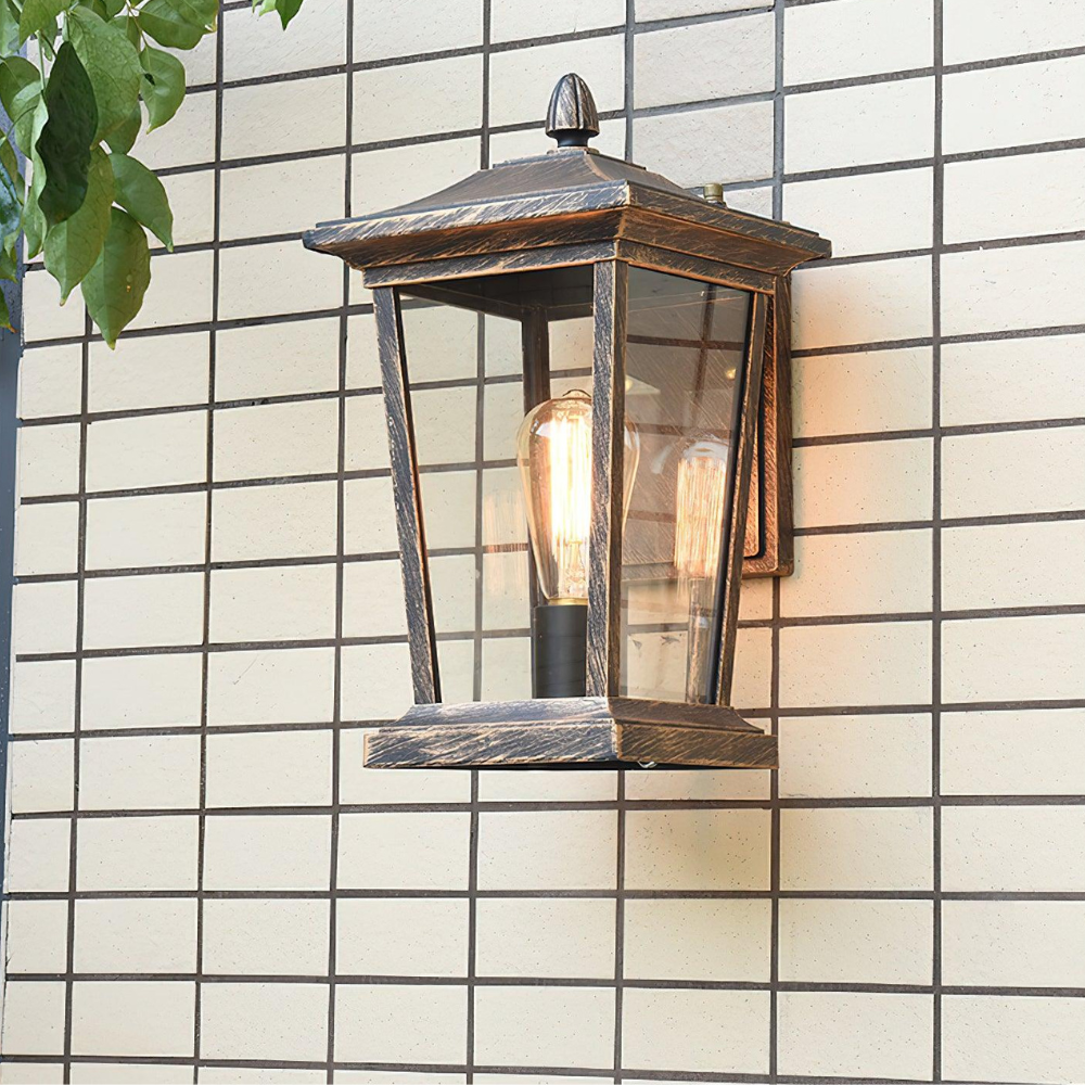 Luz de Pared Exterior Industrial - Aplique LED de Aluminio Impermeable para Patio o Porche