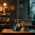 Lámpara de Gato Brillante Hecha a Mano Lumikat – Iluminación Ambiental y Regalo