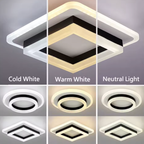 Luz de Techo Cuadrada Moderna - Iluminación LED Eficiente en Energía