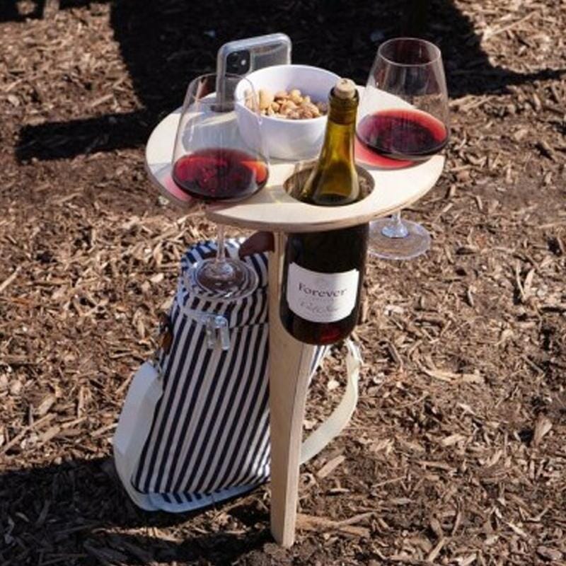 WineEase - Mesa de vino portátil para exteriores | 50% DESCUENTO