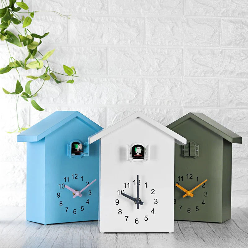 BirdCall – Encantador reloj de pared de cuco para el hogar y la oficina con canto de cuco tradicional
