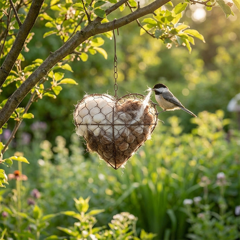 Decoración de Jardín en Forma de Corazón Hecha a Mano