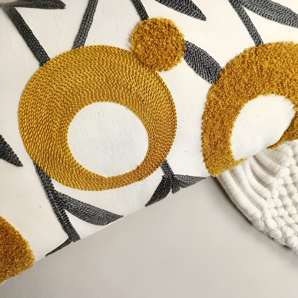 Funda de Cojín Bordada Esencia Floral