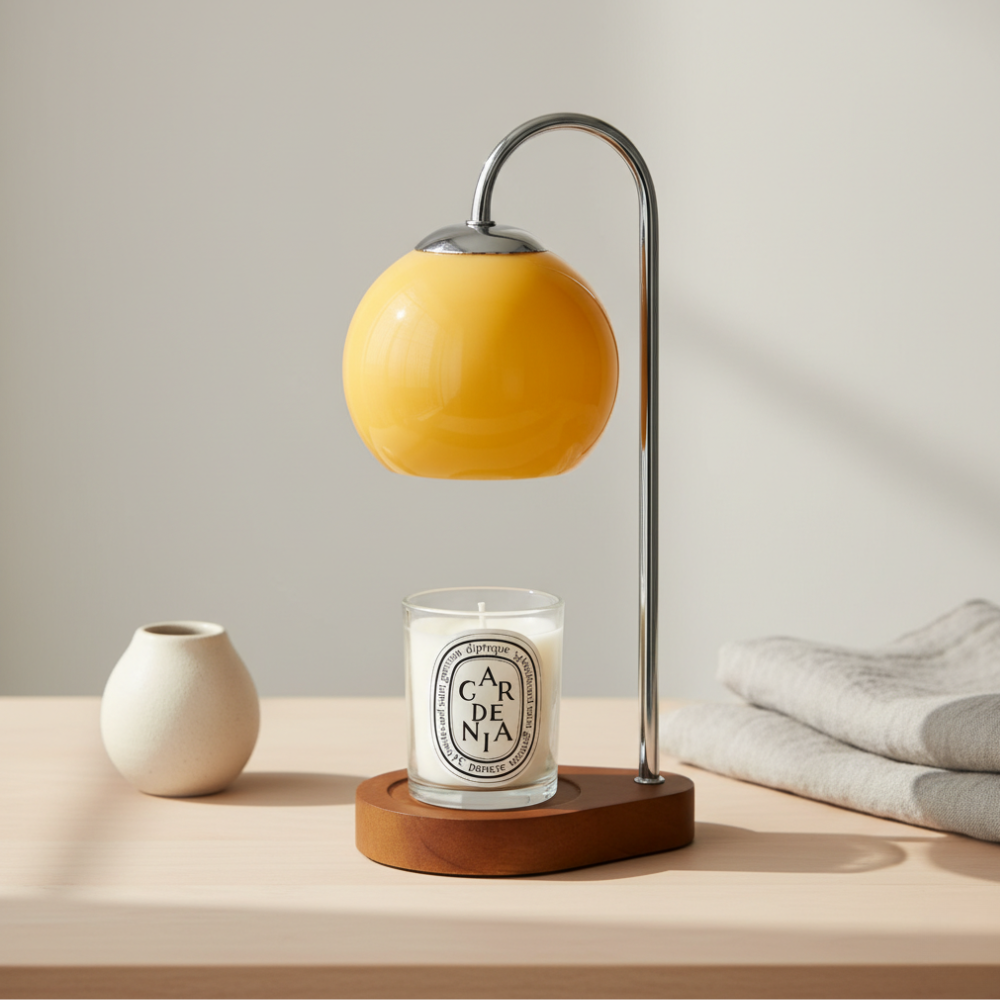 Lámpara Calentadora de Velas Nórdica - Elegante Calentador de Cera para un Ambiente Acogedor y Fragancia