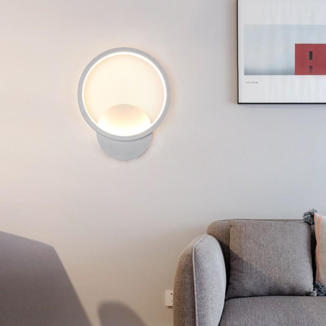 Lámpara de pared LED redonda para salón