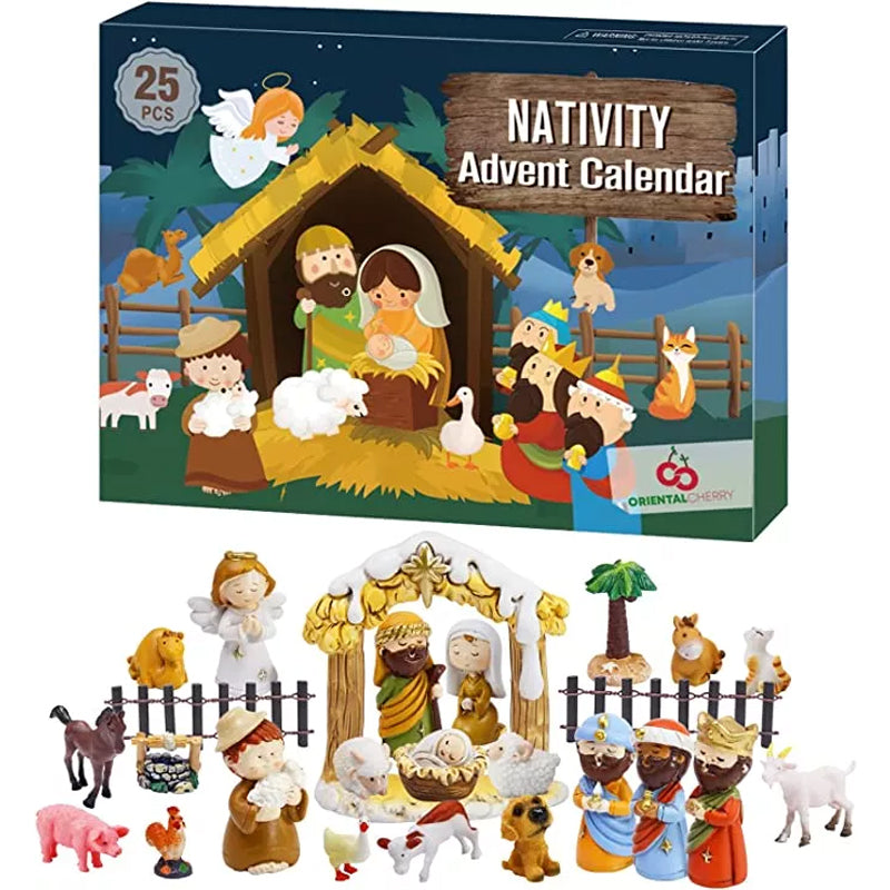 Calendario de Adviento de Navidad con Natividad - Para una experiencia navideña mágica