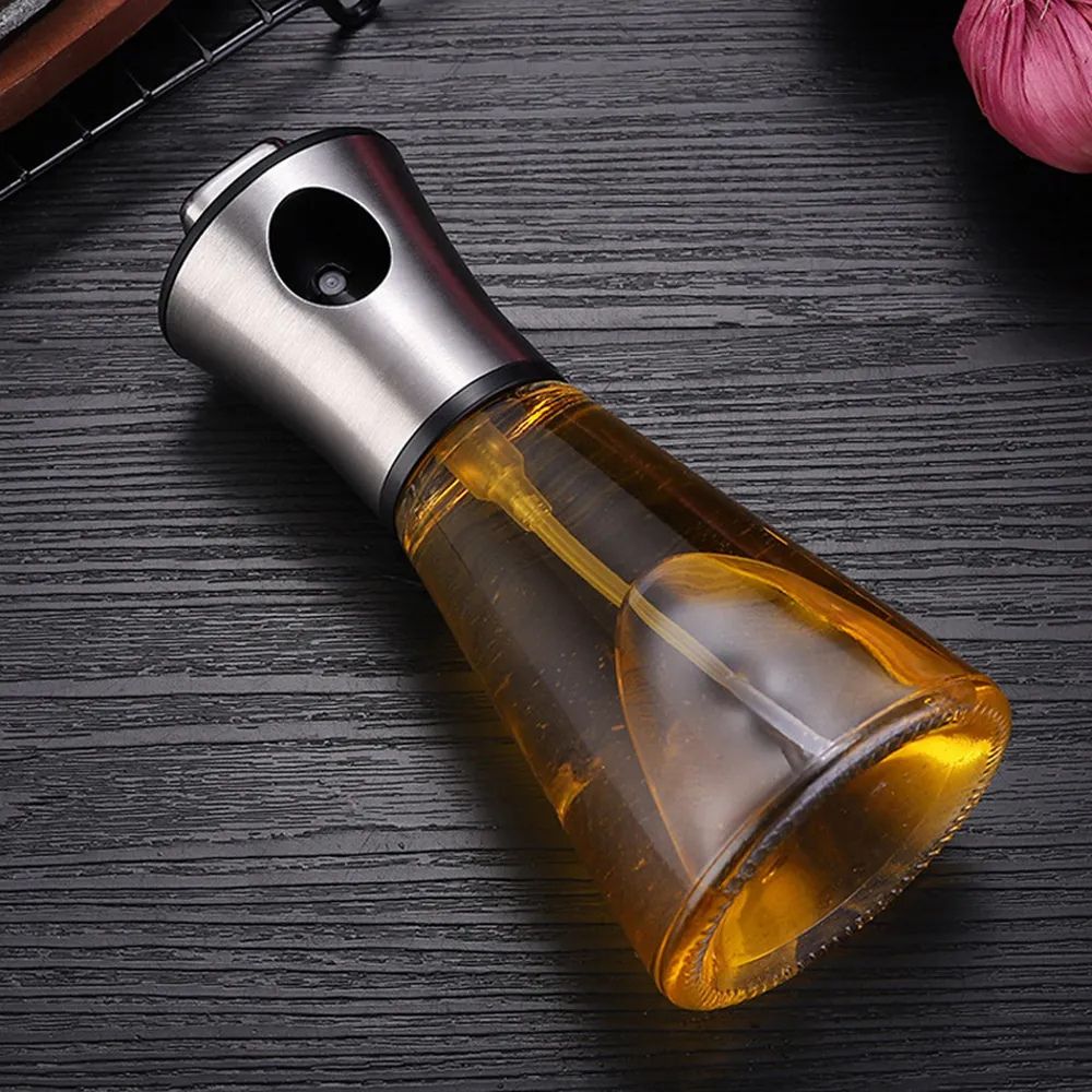 Botella de Spray de Aceite de Cristal Inoxidable
