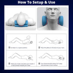 Dispositivo de tracción cervical para el cuello, almohada quiropráctica para el alivio del dolor