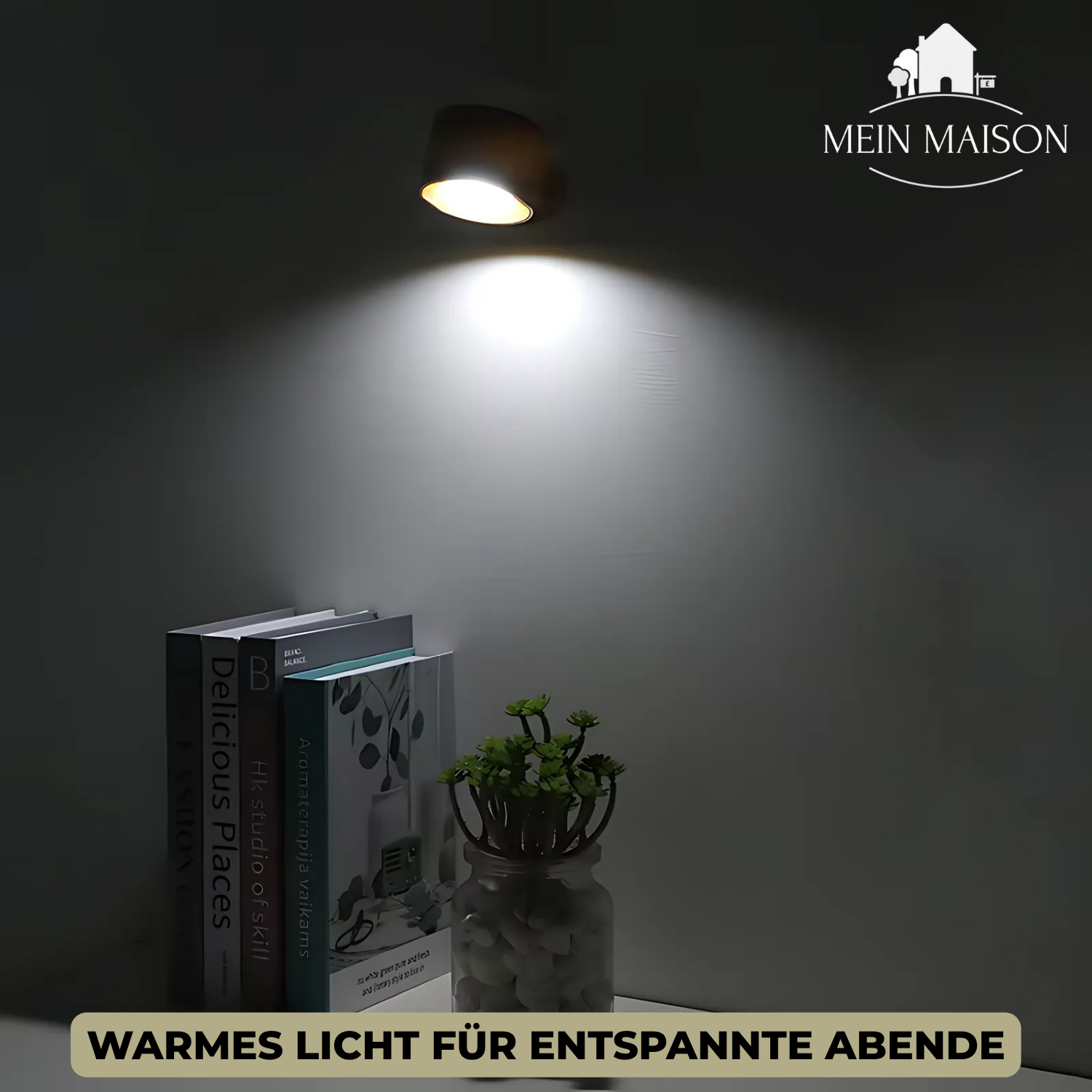 Aplique LumiScandi | Inalámbrico y Recargable | Diseño Escandinavo | Madera de Roble
